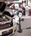 Tester wtryskiwaczy paliwa diesla 600 BAR 0,8 l z manometrem ręcznym dźwigniowym czarny do kontroli wtrysku 2