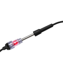 Testeur d'allumage de bougies 2 pcs avec voyant rouge Longueur 287 mm Pointe nickelée et boîtier transparent Noir Pour le diagnostic des moteurs à essence 3