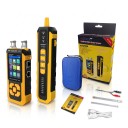 Testeur de câbles réseau et localisateur de câbles avec mesure de longueur de 5 à 350 m, mesureur de puissance optique et VFL, RJ45 PoE, jaune-noir 3