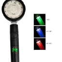 Testina doccia LED con display e cambio colore dell'acqua Termometro digitale Doccia a risparmio d'acqua con ventilatore Ugello ad alta 6