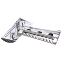 Tête de rechange pour rasoir inclinable à double lame en alliage de zinc Tête interchangeable pour rasoirs de sécurité et rasage précis 5