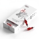 Tetovací cartridge jehly 1205RL Round Liner 5 hrotů 0,35 mm 20 ks Jednorázové sterilní S opěrkou pro prsty Červené Na linky a detaily 6
