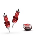 Tetovací cartridge na jehls 1209RL Round Liner 9 hroten 0,35 mm 20 stuks Eenmalig steriel Met vingersteun Rood Voor lijnen en contouren 3