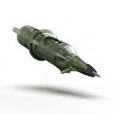 Tetovací cartridge nåle R0801RL Round Liner 1 spids 0,25 mm 20 stk Engangs steril med membran Grøn til fine linjer og detaljer 6