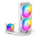 Teucer AIO CPU Water Cooling Liquid Cooler RGB Lighting Radiator 240 mm 2 Fans Copper Base for Intel LGA1700 and AMD AM5 3