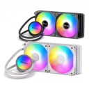 Teucer AIO CPU Water Cooling Liquid Cooler RGB Lighting Radiator 240 mm 2 Fans Copper Base for Intel LGA1700 and AMD AM5 1