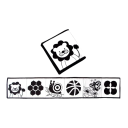 Textile Black and White Book for Babies 81 x 15 cm 1