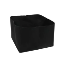 Textile Growing Bag 30x30x30 cm Black Non-Woven Fabric Planter Garden Growing Bag Reusable 1