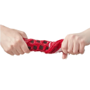Textilní utěrka ve tvaru koi kapra super savá 23,5 × 14,7 cm měkký materiál červený/modrý do koupelny, kuchyně i pro děti 6