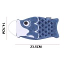 Textilní utěrka ve tvaru koi kapra super savá 23,5 × 14,7 cm měkký materiál červený/modrý do koupelny, kuchyně i pro děti 13