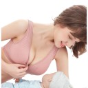 Θηλαστική σουτιέν με κουμπώματα και ζωνάκι μπροστά με V ντεκολτέ με κάθετες ρίγες και φαρδιές τιράντες 8