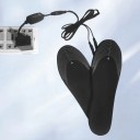 Θερμαινόμενες σόλες USB με ρυθμιστή 3 επιπέδων θέρμανσης 1 ζευγάρι Κόβονται Ηλεκτρικές Πλενόμενες Μαύρες για χειμερινά υποδήματα 6