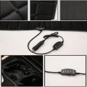 Θερμαινόμενο κάλυμμα καθίσματος αυτοκινήτου Προστατευτική βάση με θέρμανση Μαξιλάρι με υποστήριξη Διπλή ρύθμιση θερμοκρασίας Άνετη χειμερινή οδήγηση 3