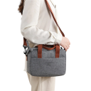 Thermal Bag with Compartments 23x13x17 cm Neutral Colour Insulated Lunch Bag with Zip Portable Snack Bag Small Food and Drink Bag 9