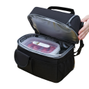 Thermal Food Bag 25x23x16 cm Neutral Colours Zip Closure Multiple Compartments Temperature Retention Lunch Bag Picnic Bag 12