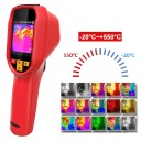 Θερμική κάμερα υψηλής ανάλυσης με λέιζερ -20 °C έως 550 °C, ανίχνευση υπερθέρμανσης και κάρτα μνήμης 1