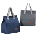 Thermische voedseltas 25,5x22,5x13 cm Neutrale kleuren Compacte afmetingen Isolatielaag Ritssluiting Lunchtas Picknick 4