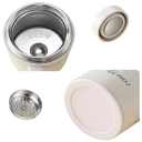 Thermobecher mit herausnehmbarem Filter und festem Deckel 500 ml Edelstahl mit Griff Thermobecher für Tee und Kaffee für den täglichen Gebrauch 8