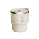 Thermobecher mit öffnendem Deckel 400 ml doppelte Wand Edelstahl 304 geformter Becher mit Aufdruck für unterwegs und den täglichen Gebrauch 3