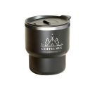 Thermobecher mit öffnendem Deckel 400 ml doppelte Wand Edelstahl 304 geformter Becher mit Aufdruck für unterwegs und den täglichen Gebrauch 6