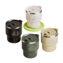 Thermobecher mit öffnendem Deckel 400 ml doppelte Wand Edelstahl 304 geformter Becher mit Aufdruck für unterwegs und den täglichen Gebrauch 9