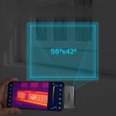 Thermocaméra TR256i résolution 256x192 pour Android USB-C plage de température -15 à 600 °C corps en aluminium argenté pour la réparation de cartes de circuits imprimés 5