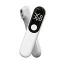 Thermomètre infrarouge numérique frontal rechargeable avec écran LED sans contact blanc pour la mesure de la température corporelle pour les bébés 3