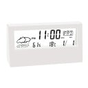 Thermomètre numérique avec hygromètre et réveil 13 x 7 cm écran LCD plastique ABS Mesure intérieure de la température et de l'humidité Réveil 3