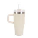 Thermos de voyage avec poignée et couvercle avec paille amovible 410 ml en acier inoxydable mug thermique pour voiture pour café 9