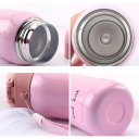 Thermos en acier inoxydable 350 ml 6 x 18,3 cm Bouteille de voyage isolée sous vide pour boissons Chaudes et froides Bouteille thermique portable 4