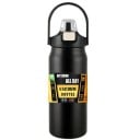 Thermosfles met rietje 1200 ml RVS Dubbelwandige thermosfles voor koude en warme dranken Geïsoleerde fles met rietje Waterdichte 2