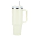 Thermosfles met rietje en handvat 1200 ml Roestvrij staal Dubbelwandige thermosfles Thermosbeker met grote inhoud Ergonomische handgreep 3
