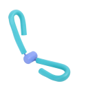 Thigh and Arm Exerciser in Various Colours - Resistance Spring Trainer with Foam Handles for Legs, Arms and Buttocks 4