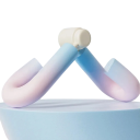 Thigh and Arm Exerciser in Various Colours - Resistance Spring Trainer with Foam Handles for Legs, Arms and Buttocks 6