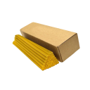 Thin Beeswax Candles 25 pcs 16 x 0.5 cm Natural Cone Candles Yellow Unscented for Birthdays and Decorations 2