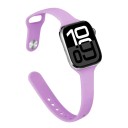 Thin Silicone Strap for Apple Watch S10 42 mm and 38 mm 40 mm 41 mm Lightweight Breathable Soft Replacement Band Compatible with Multiple Models for Sports and Everyday Wear 16