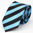 Thin Striped Colourful Tie 145 x 5 cm Stylish Unisex Tie Elegant Narrow Tie Modern Accessory for Men and Women for Social and Work Events 3