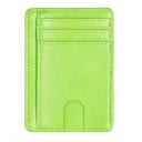 Thin Travel Document Case Made of Eco-Leather with Card Pockets Transparent Window for ID Cut-Out for Card Retrieval 11.5 x 8 x 0.5 cm 19