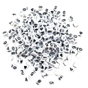 Threading Beads Numbers 100 pcs 3