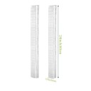 Tige de soutien en plastique pour plantes grimpantes 2 pcs 60 × 10 cm blanche pour la croissance verticale des plantes d'intérieur et le guidage des tiges 3