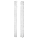 Tige de soutien en plastique pour plantes grimpantes 2 pcs 91 × 10 cm blanche pour la croissance verticale des plantes d'intérieur et le guidage des tiges 1