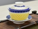 Tigela de chá gaiwan com ornamentos 2