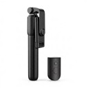 Tijă selfie cu stativ HTMCK 170 cm cu telecomandă Bluetooth Telescopică Piciorușe pliabile Suport pentru telefon Negru pentru videoclipuri 2