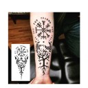 Tijdelijke waterdichte tatoeage met oude symbolen, 18 x 8 cm, magische tatoeage, nep-lichaamstattoo, mystieke tekens, duurzame tijdelijke tatoeage voor 15 dagen. 3