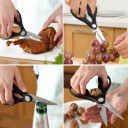 Tijeras de cocina multiusos de acero inoxidable 12