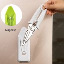 Tijeras de cocina universales 2 en 1 con punta curva y funda Acero inoxidable Hojas afiladas Empuñadura ergonómica Almacenamiento seguro 3