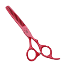 Tijeras de peluquería de entresacar fabricadas en acero inoxidable 17,5 cm Tijeras de corte de pelo profesionales con dentado Accesorios 3
