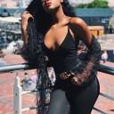 Tílho slim feminino com decote profundo 2