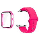 Tillbehör för Apple Watch 46 mm Series 10 – 9H härdat glas för skärmen, matt klockram och justerbart armband 24