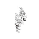 Tillfällig blomtatuering 5